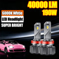 LED Headlight 9005 HB3 H11 H8 H9 Car Headlight 40000LM 190W Canbus No error Pug and Play C