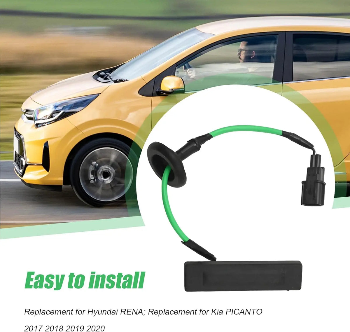 For Hyundai Kia Morning Picanto ACCENT VERNA 2017-2023 Tailgate Trunk Lock Butto for Hyundai G6010 G6000 2017-2023 - Aut