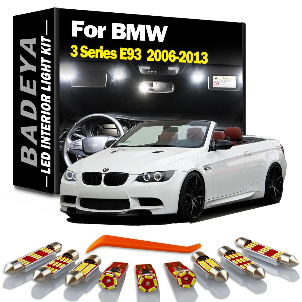 Car Accessories For BMW 3 Series E93 Cabrio Convertible 2006-2013 LED Interior Sun Visor L