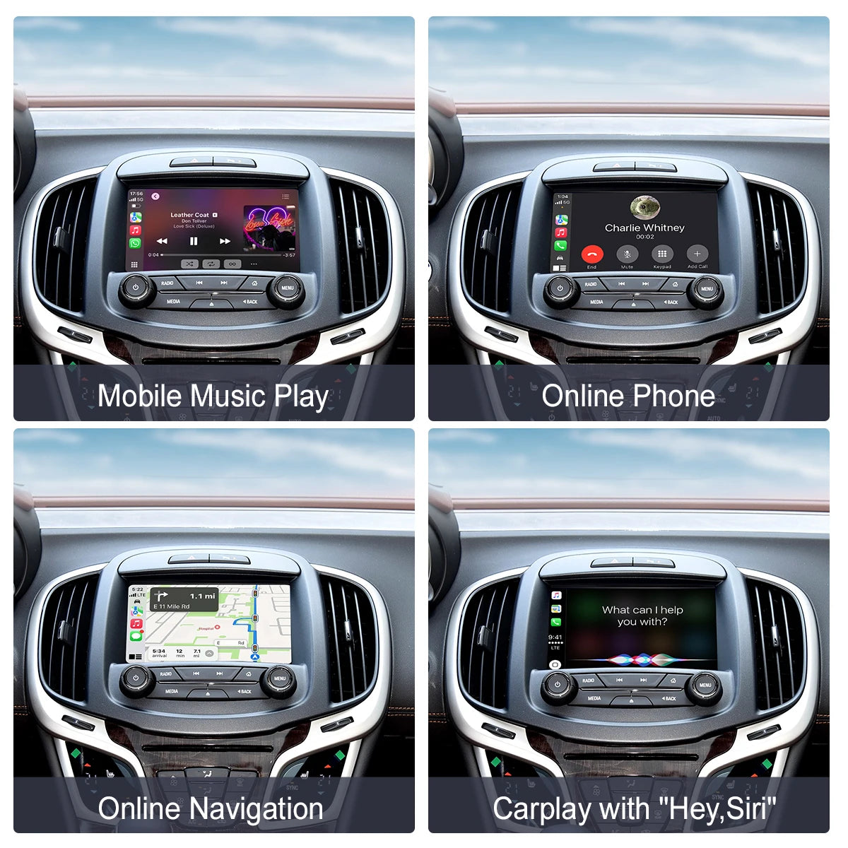 Wireless CarPlay and Android Auto Adapter for 2014-2018 Chevrolet Silverado/GMC Sierra Mod
