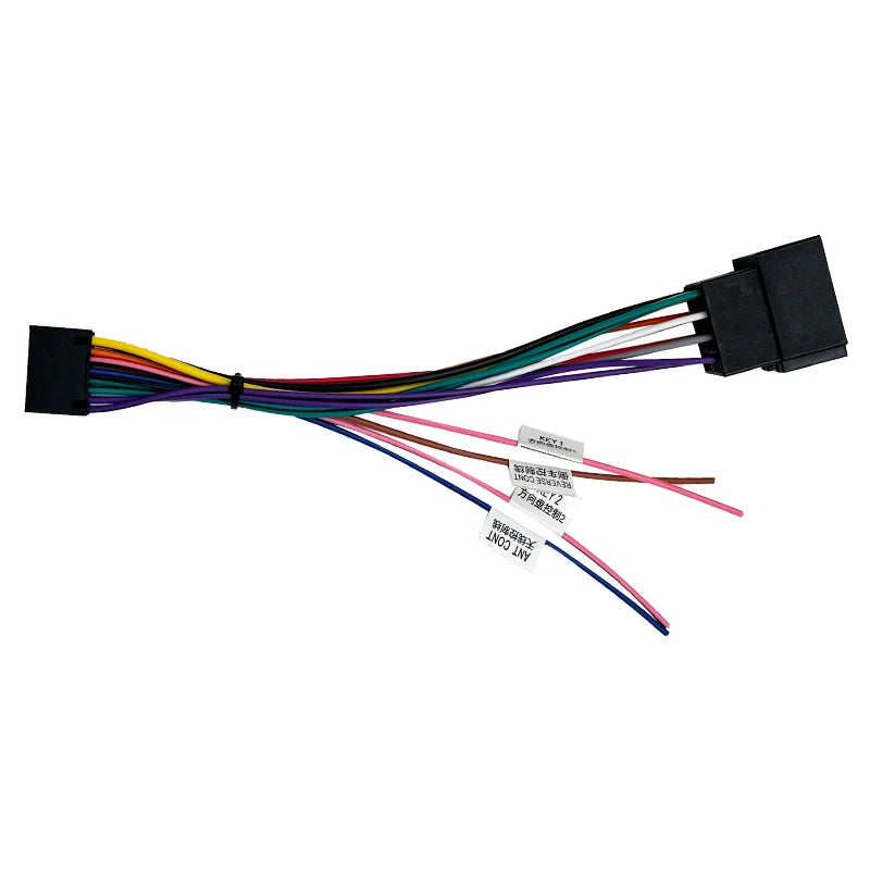 SZLELV Car Stereo Radio Player ISO Wiring Harness Connector 16PIN Android Car Radio Power