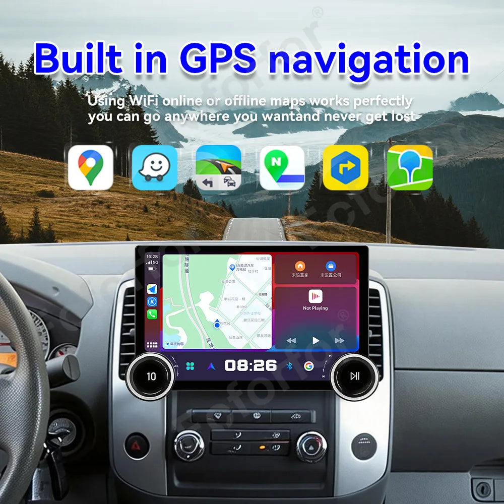 Sleek Modern Upgraded CarPlay Android 15 11.5 Inch HD Touch Car Media GPS Navi Head Unit F