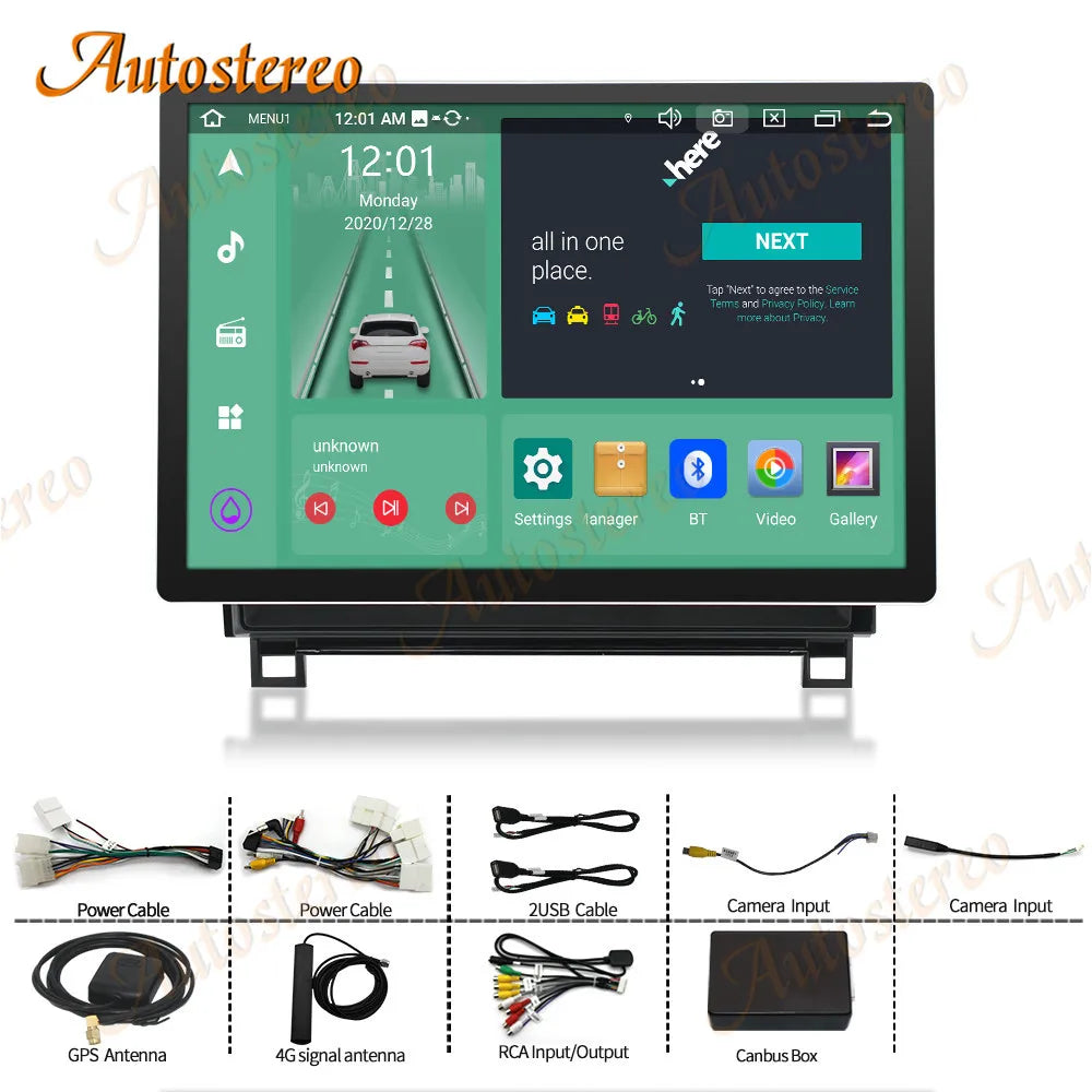 Auto Stereo Android 14 13.3 Inch For Toyota Tundra/Sequoia 2007-2014 Car GPS Navigation Mu