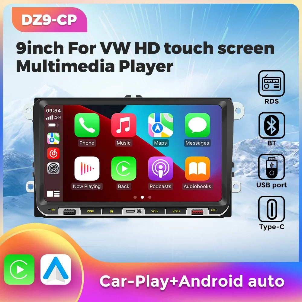 2 Din Car Radio for VW Volkswagen Skoda Octavia Golf 5 6 Touran Passat B6 Polo Jetta 7" GP | AUTOKITSHOP