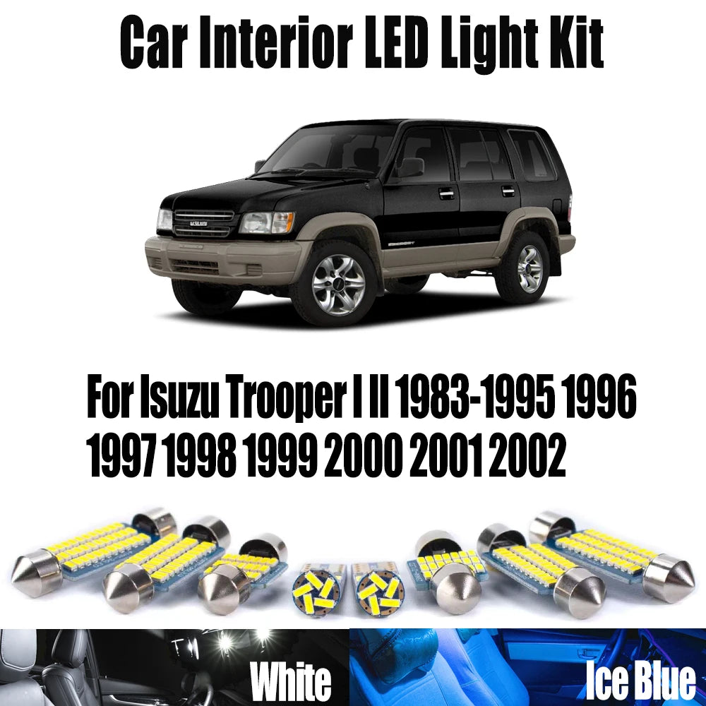 LED Interior Light Kit for Isuzu Trooper I II 1983- 1997 - Canbus Dome Map Door Trunk Bulbs | AUTOKITSHOP