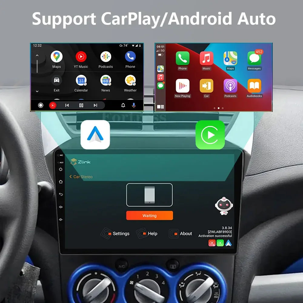 Android 16 For Suzuki Alto 2009 - 2016 Car Radio Multimedia Player Carplay and Android Ste