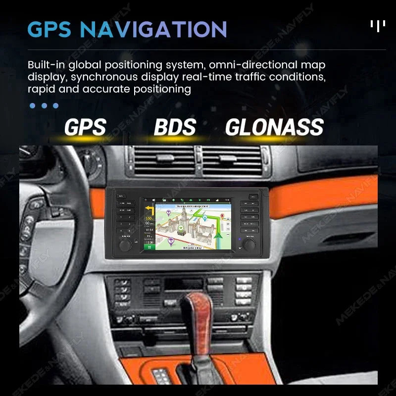 Wireless CarPlay Android Auto Car Radio for 5 Series E39 X5 E53 M5 7inch 2Din Stereo GPS N | AUTOKITSHOP