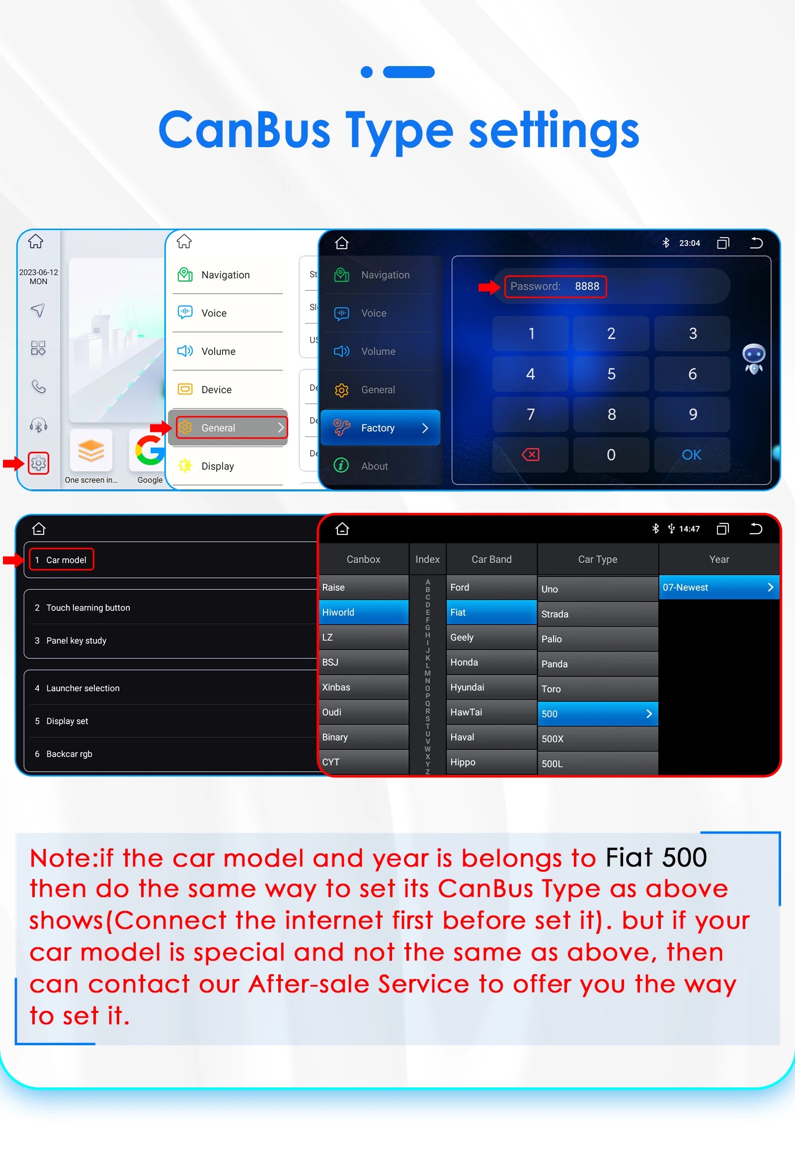 Android auto Car Radio Player For FIAT 500 Abarth 2007-2015 Multimedia GPS Navigation auto