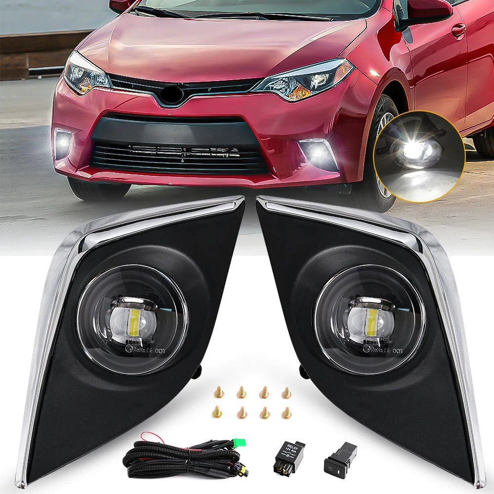 For Toyota Corolla Altis CE ECO L LE 2014 2015 2016 US Version LED Fog Lamp DRL Daytime Ru | AUTOKITSHOP