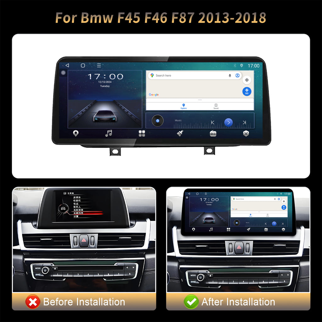 12.3" For BMW F45 F46 F87 2013-2018 Car Radio Stereo Multimedia Navigation 4G GPS Wireless