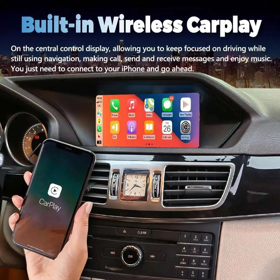 8.8inch Qualcomm Android Screen For Mercedes Benz E Class W207 W212 Stereo CarPlay Car Rad | AUTOKITSHOP