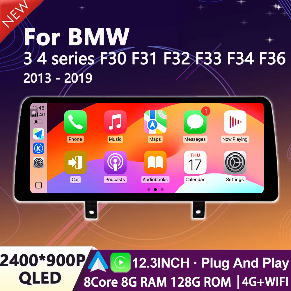 Android OS GPS Bluetooth WiFi Car Radio Multimedia Player For BMW 3/4 series F30 F31 F32 F | AUTOKITSHOP