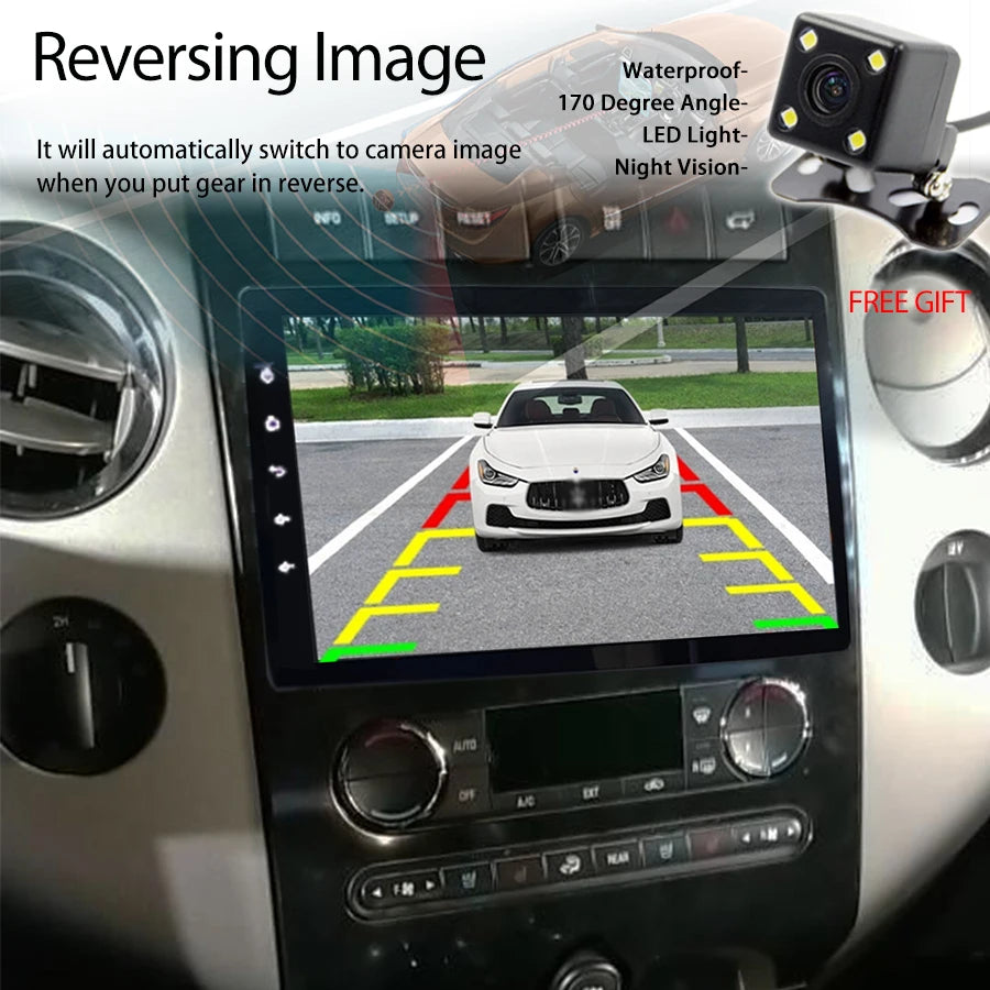 2 Din Android 14 Touch Screen For Ford Expedition 2014 128GB Car Radio Multimedia Video Pl | AUTOKITSHOP