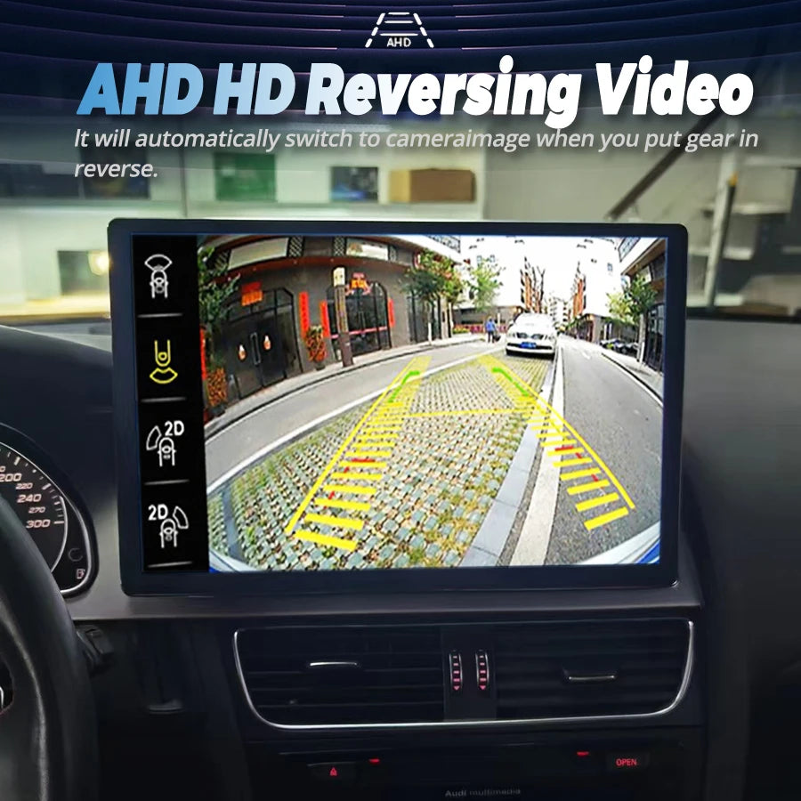 13.3Inch 2K Screen Android 14 Car Multimedia Video Player For AUDI A4 S4 B8 2013 2014 Ster