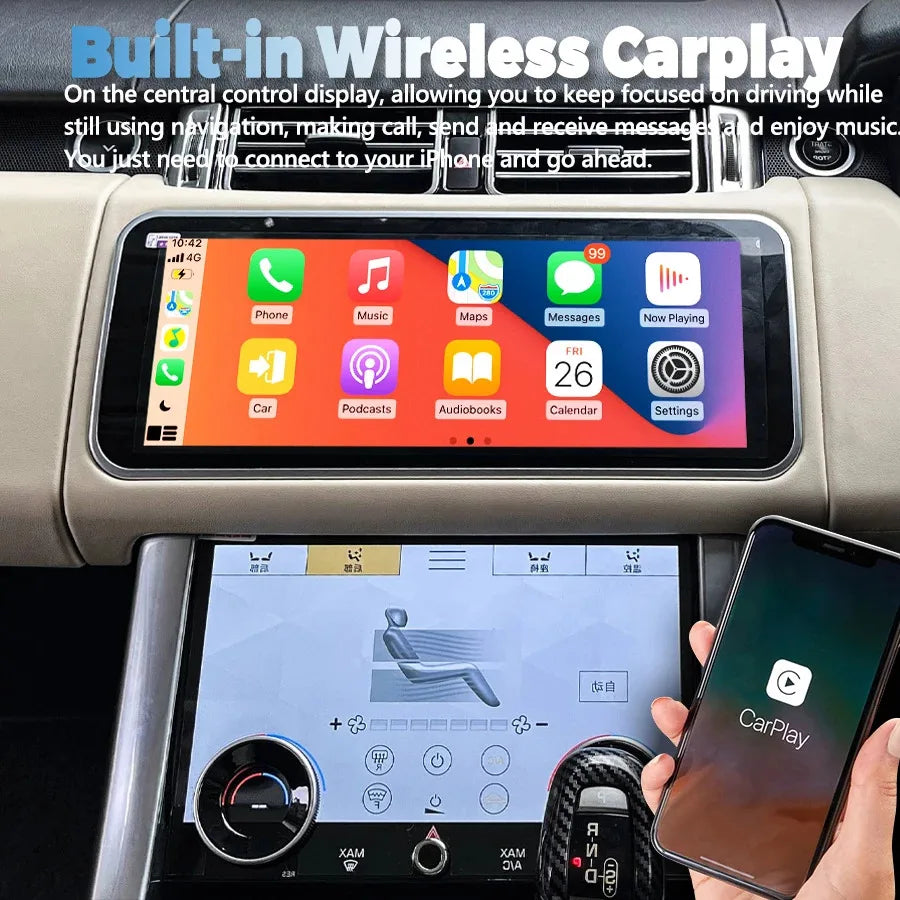12.3" Curved screen For Land Rover Sport L494 Vogue L405 2013-2017 Android15 Multimedia Pl | AUTOKITSHOP