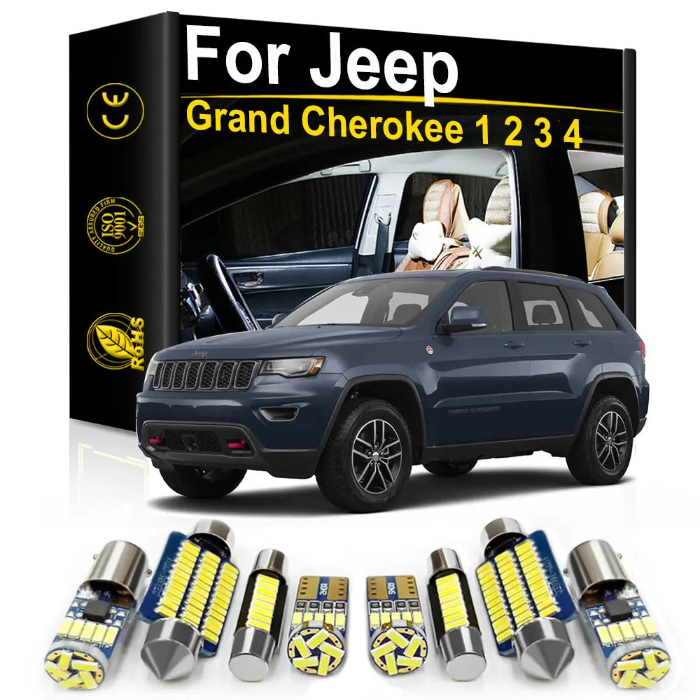LED Interior Light Kit for Jeep Grand Cherokee WK2 WK WJ ZJ - Canbus Error-Free Bulbs | AUTOKITSHOP