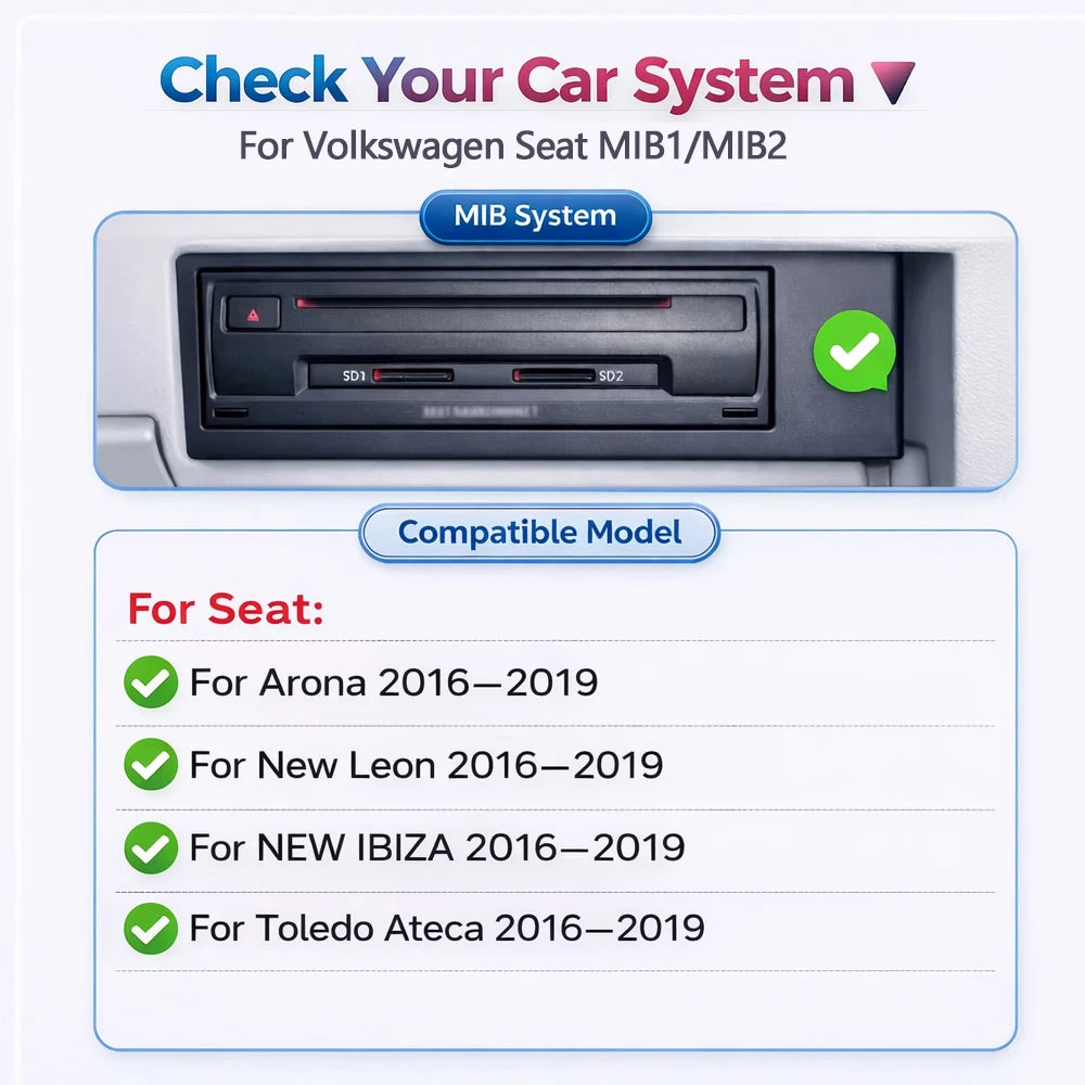 Wireless Carplay Interface For VW Seat Leon Mk3 5F Golf7 Arona IBIZA Toledo Ateca 2013-201 | AUTOKITSHOP