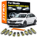 Complete LED Interior Dome Reading Door Light Bulb Kit For Skoda Superb 2 MK2 3T for Skoda MK2 - Canbus LED Car Light
