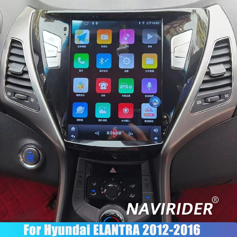 DSP Carplay Screen For Hyundai ELANTRA 2012-2016 Multimedia Player 9.7 Navi GPS Android 15