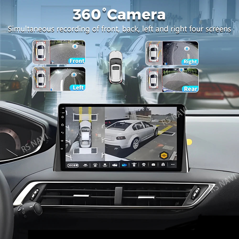 Android 16 Carplay Auto Car Radio For Peugeot 5008 4008 3008 2017 2018 2019 2020 Multimedi