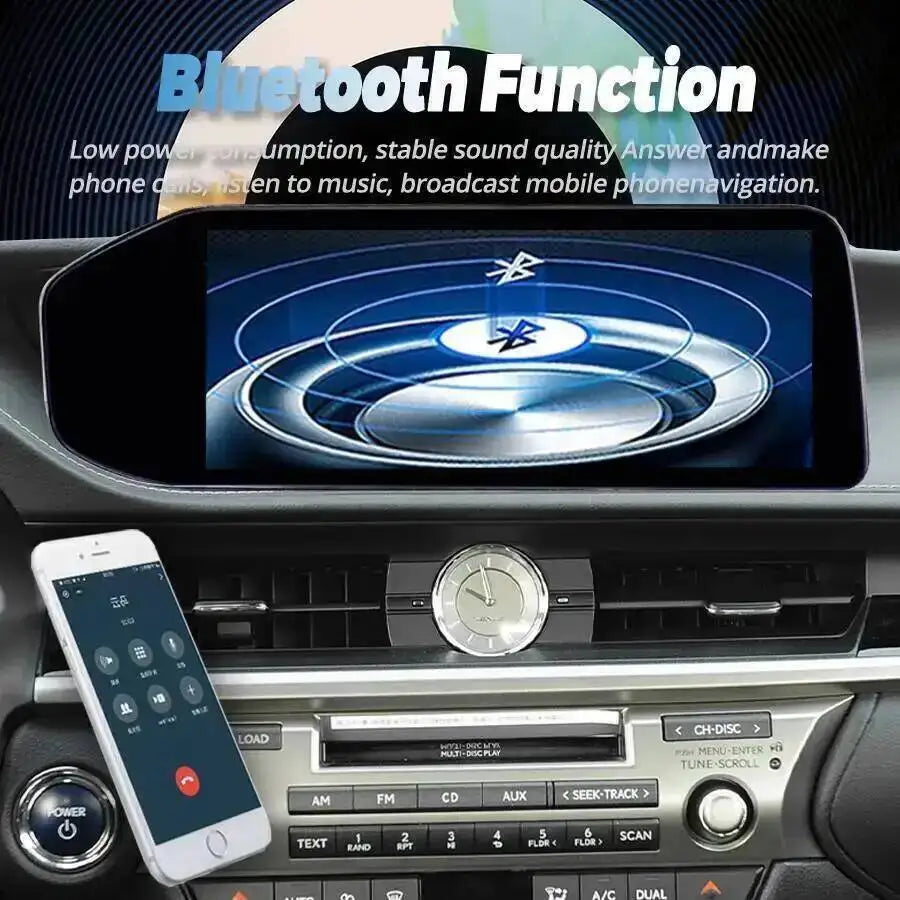 4G HU 12.3inch Android 14 Navi Stereo Qled Screen For Lexus ES ES300 ES250 ES350 ES300h 20