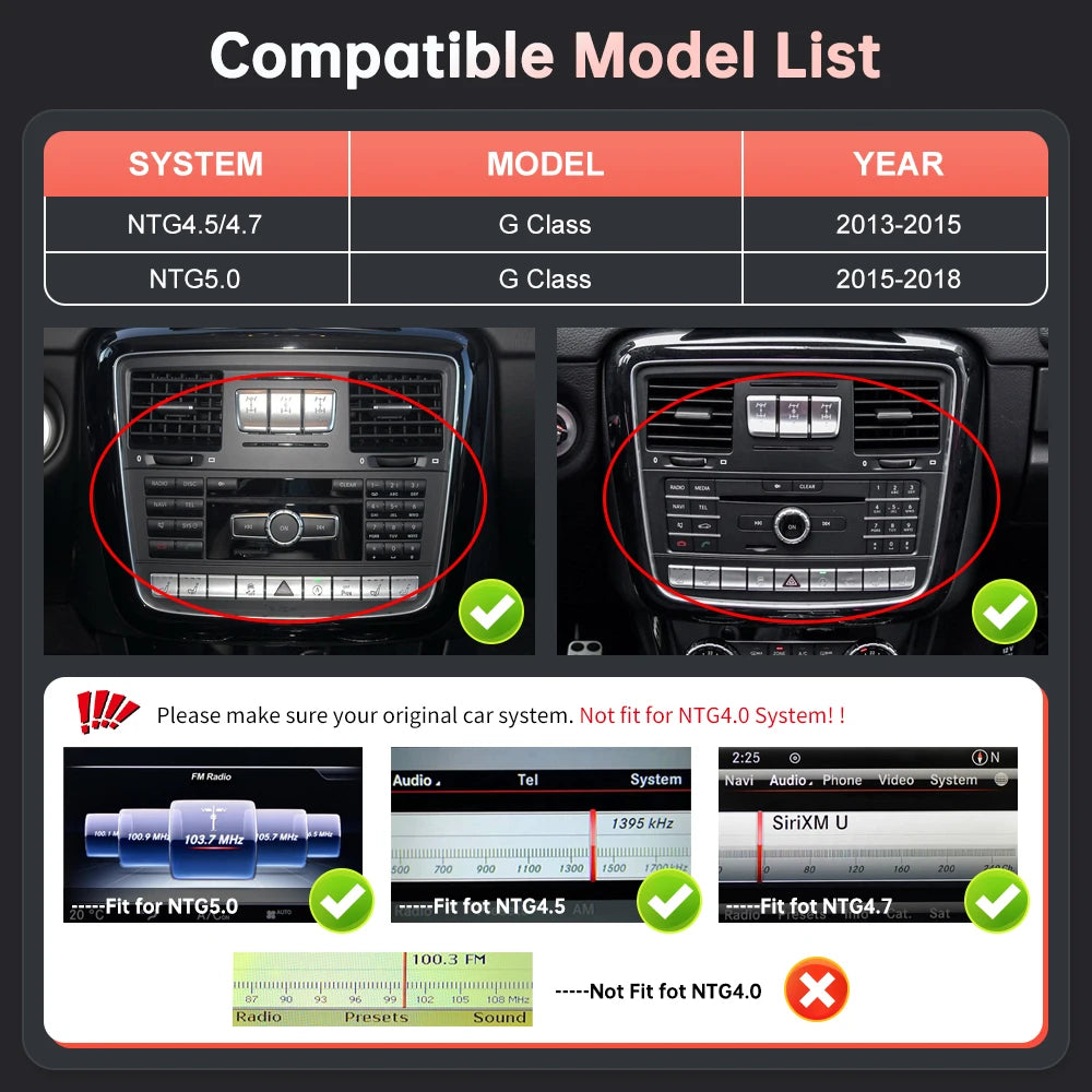 CN 12.3'' Ultra-thin Wireless Carplay Touch Screen Car Multimedia Display For Mercedes Ben | AUTOKITSHOP