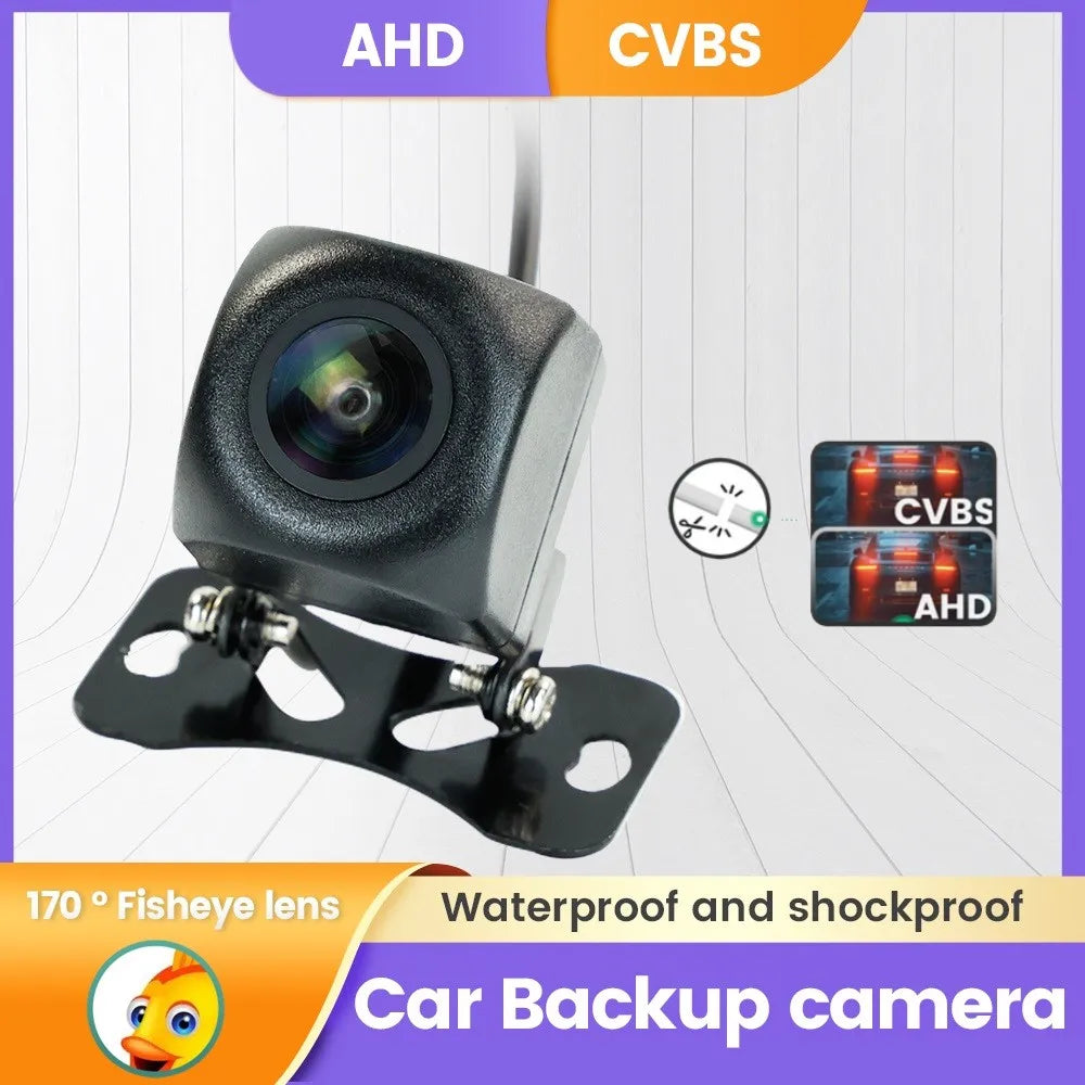 CVBS 4LED CAM 720P 1080P AHD Car Rear View Camera Fisheye Lens HD Night Vision Waterproof