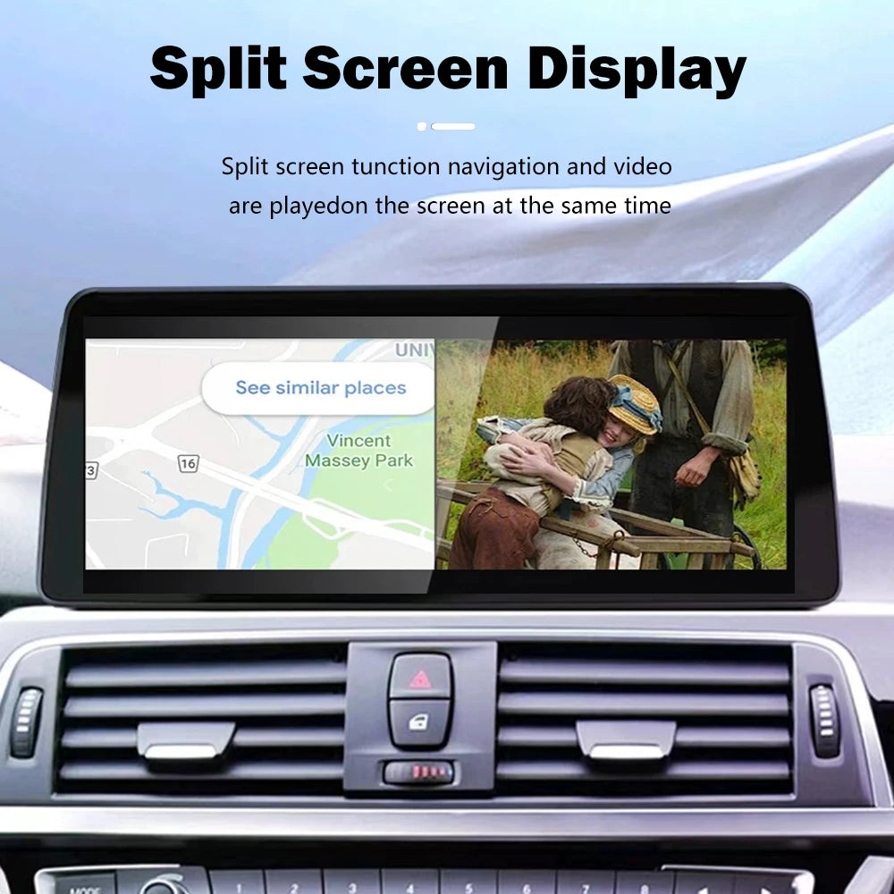 Android 14 CarPlay Auto 10.25 Inch For BMW 1 Series 120i E81 E82 E87 E88 2006-2011 Car Pla