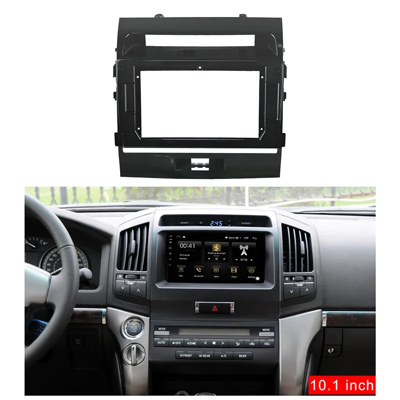 10.1 Inch Car Fascia For TOYOTA LAND CRUISER 2008-2015 Double Din Car Dvd Frame Audio Fitt | AUTOKITSHOP