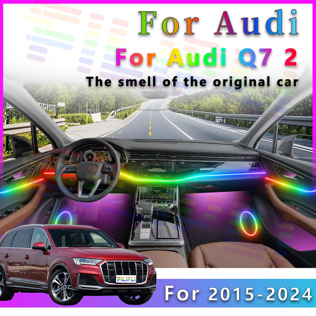 RGB - Ambient Light - for Audi Q7 2015-2024 - App Control - Car Interior Lighting | AUTOKITSHOP