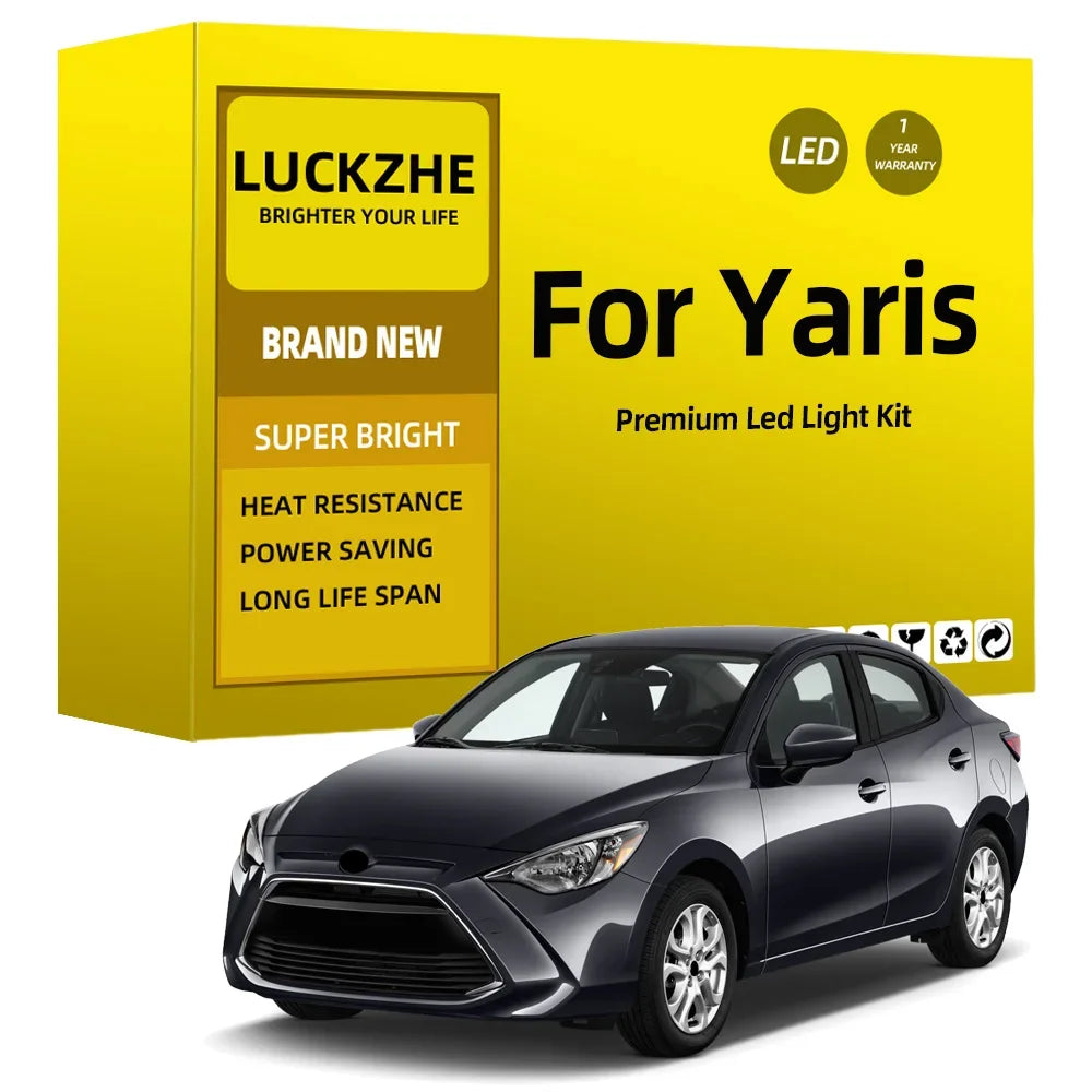 LED Interior Light Kit for Toyota Yaris 1999-2015 - Canbus Dome Map Door Trunk Bulbs | AUTOKITSHOP