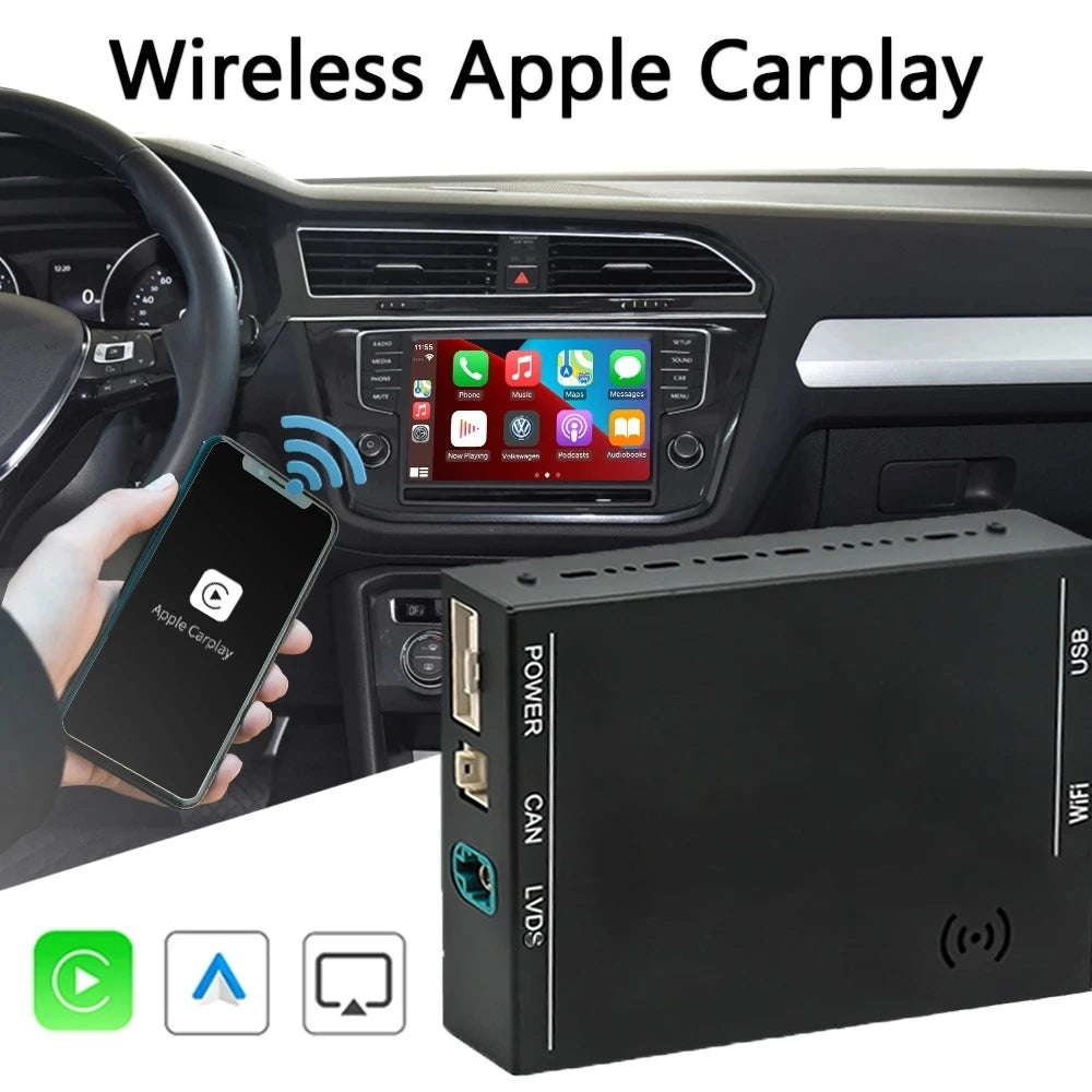 Wireless Carplay Android Auto Module Box For VW Volkswagen Skoda Octavia A5 Golf 7 Polo Pa | AUTOKITSHOP