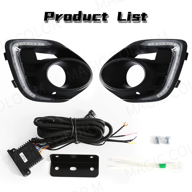 DRL For Mitsubishi Lancer 2015 2016 2017 LED Daytime Running Light Turn Signal Daylight Wa | AUTOKITSHOP