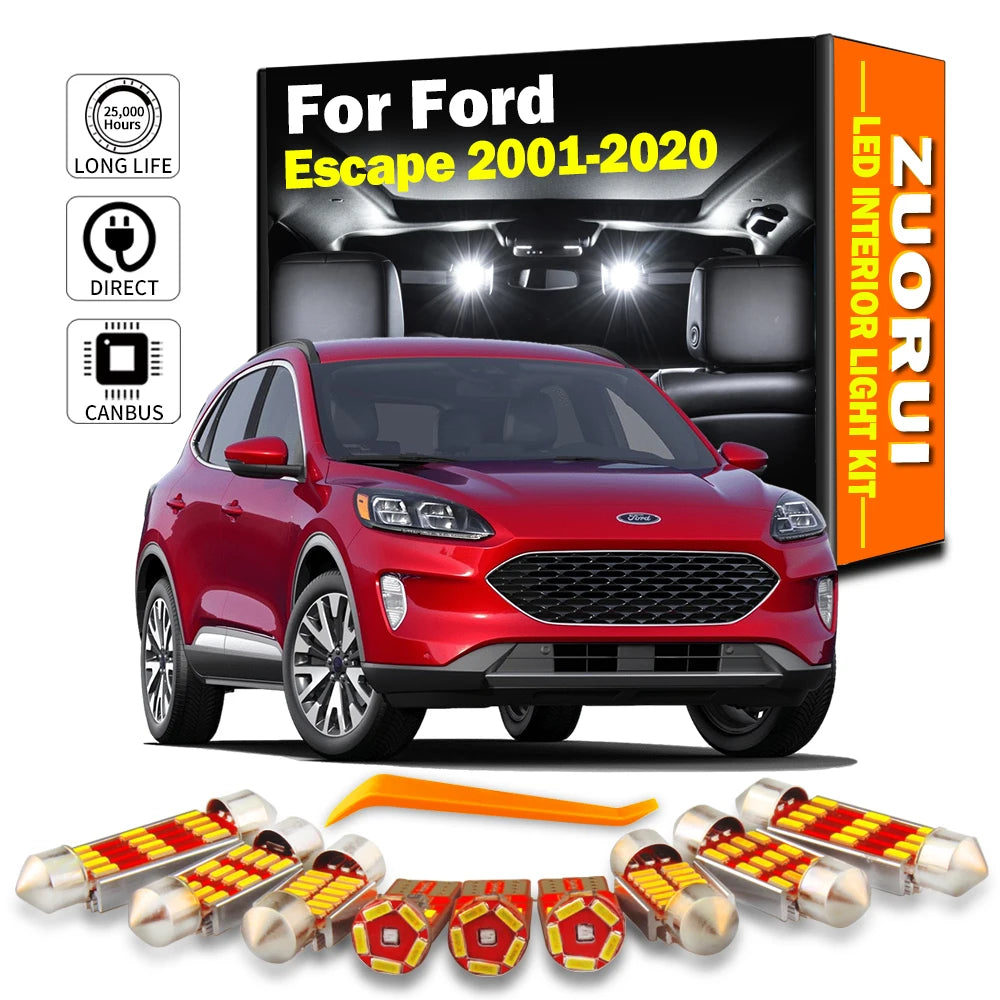 LED Interior Light Kit for Ford Escape 2001-2008 - Canbus Dome Map Door Trunk Bulbs | AUTOKITSHOP