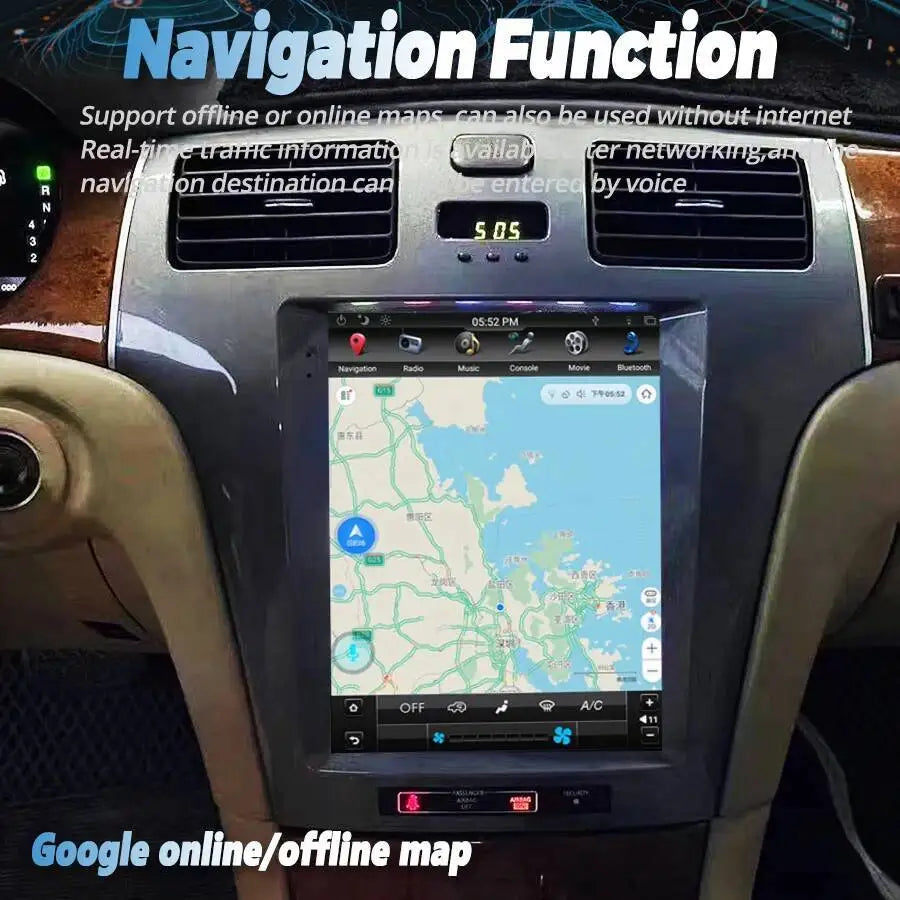 GPS CARPLAY Android 15 RDS DSP Car Radio HU For Lexus ES300 ES330 XV30 ES 330 2001-2005 9.