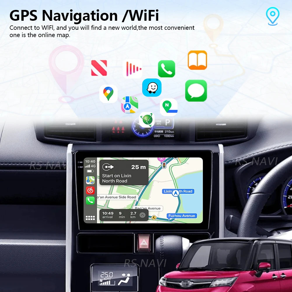 Android 16 Carplay Auto Qualcomm 2K QLED Screen Car Radio Player For Toyota Roomy 1 2016 -