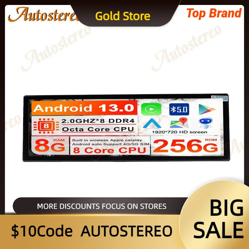 14.9 Inch Android 14 Carplay For BMW 4 Series F36 2013-2019 Car Multimedia Player GPS Navi