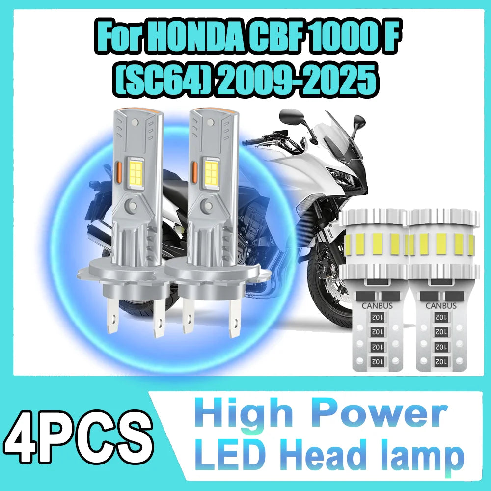 Canbus No Error Moto Front Light 6000K White Motorcycle Headlight W5W Free Small Lights Fo