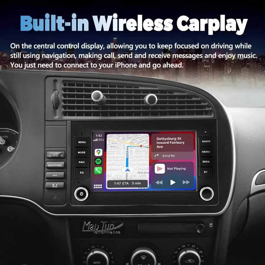 7inch Android 15 2 Din Car Radio For SAAB 9-3 93 2005-2008 Multimedia Video Player Stereo  | AUTOKITSHOP