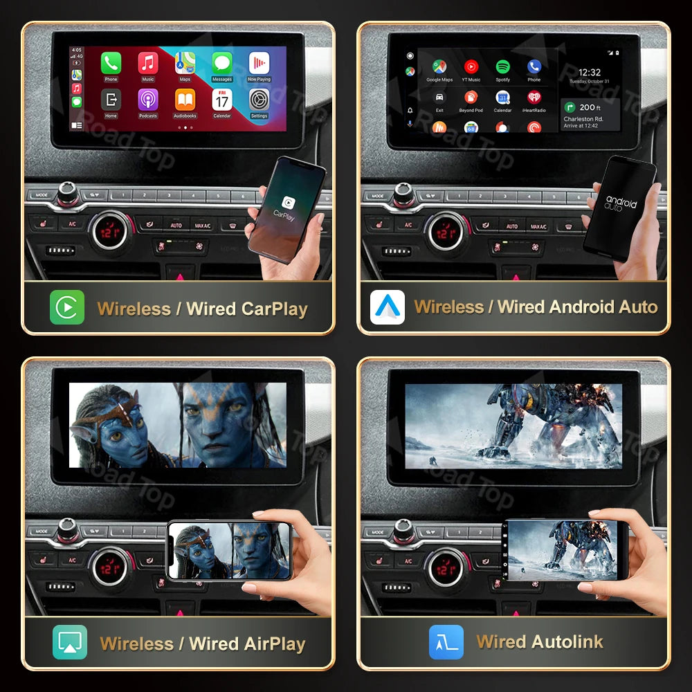CN Wireless CarPlay for BMW i3 I01 NBT EVO System 2013 -2020, with Android Auto Mirror Lin