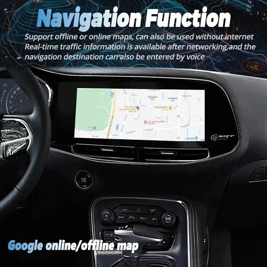 Car Radio Auto Multimedia Player Stereo Video GPS Navigation 12.3inch Carplay For Dodge Ch | AUTOKITSHOP