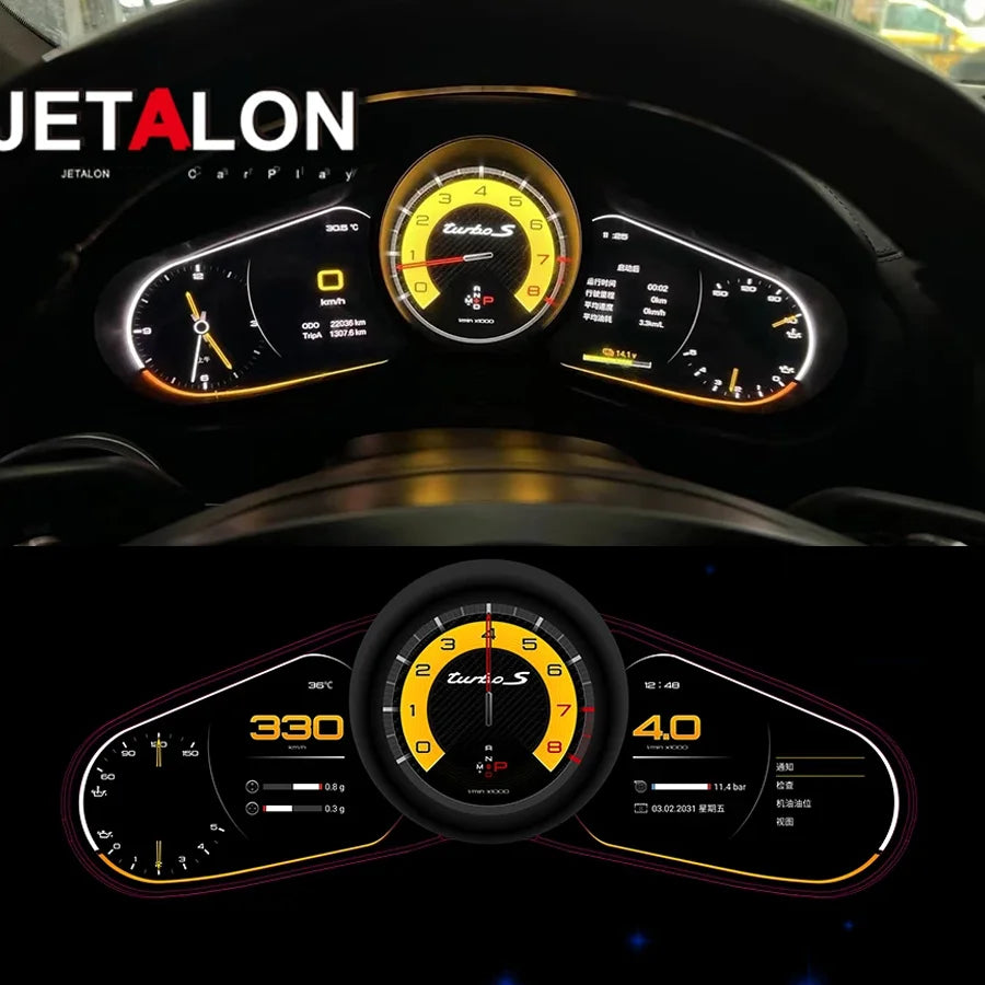 Car LCD Digital Cluster Dashboard For Porsche Panamera 2010-2016 Virtual Cockpit Speed Met | AUTOKITSHOP