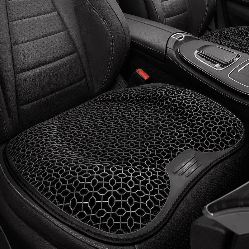 Car Gel Cushion Honeycomb Design Summer Car Gel Seat Cushion Breathable Thread Seat Pad Elastic  - Automotive LED Light