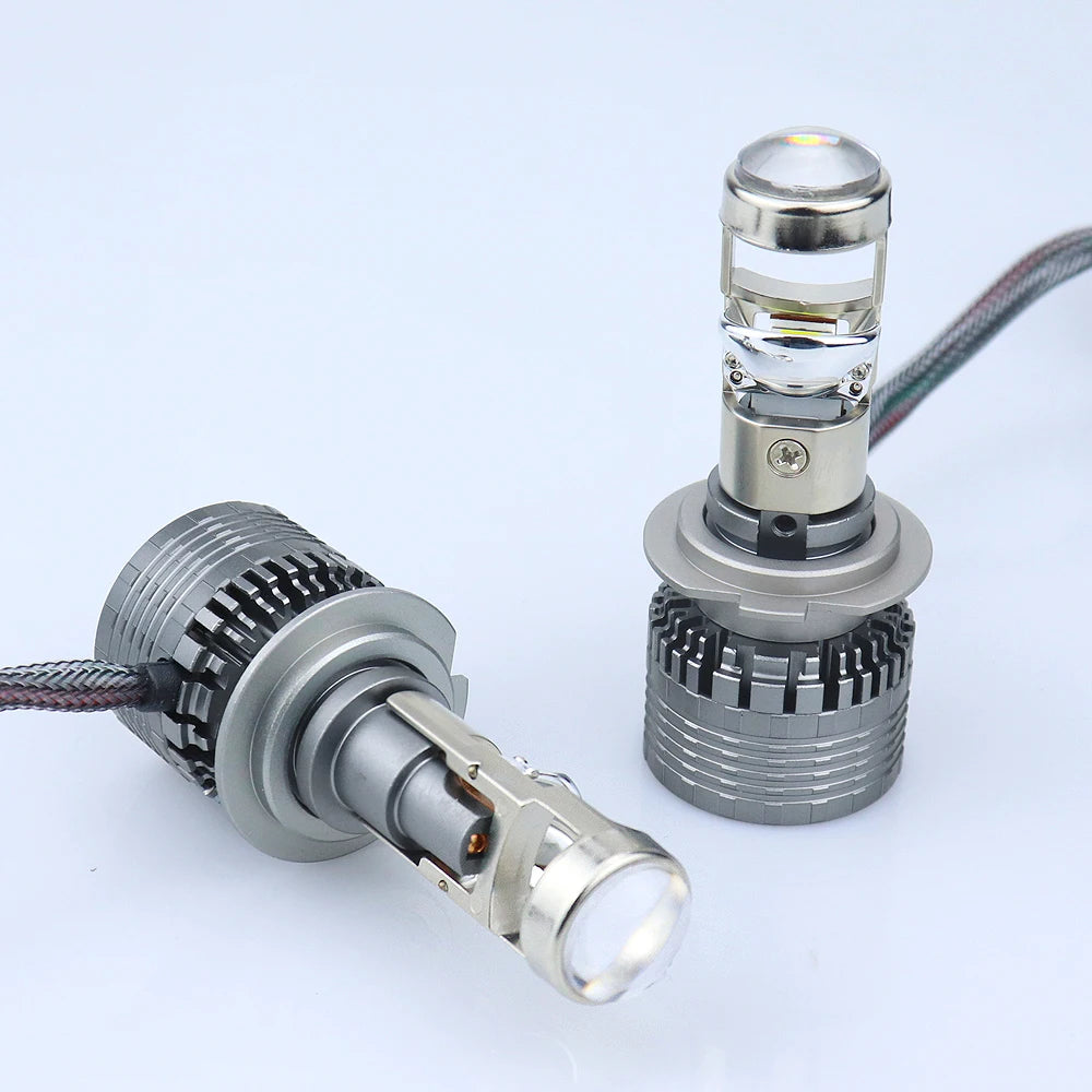 H7 H4 Bi LED Car Headlight Projector Mini Lens H11 H8 9005 9006 HB3 HB4 LED Canbus Project