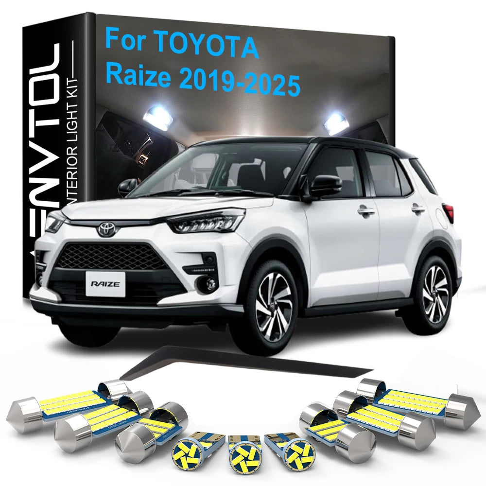 10-Piece LED Interior Light Kit for Toyota Raize - Canbus Error-Free Bulbs | AUTOKITSHOP