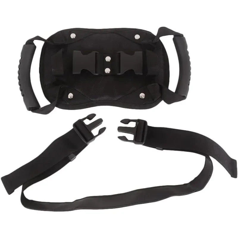 Motorcycle Scooters Safety Belt Back Seat Passenger Grip Grab Handle Non Slip Strap Universal Mo - Automotive LED Light