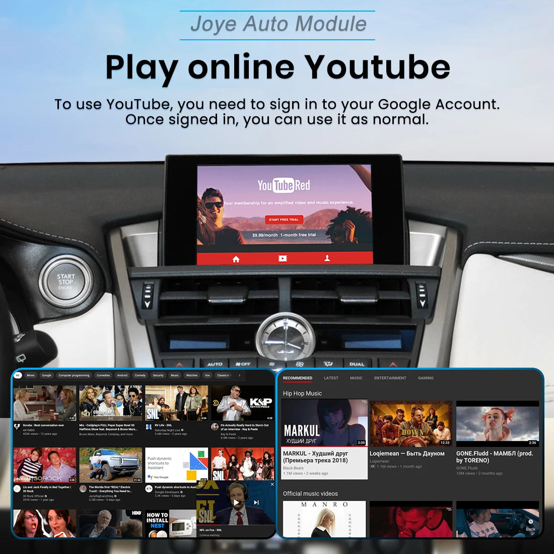 Wireless CarPlay Interface for 2014-2020 Lexus ES/NX/RX/UX with Knob Controls - Android Auto Mirror-Link Box