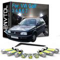 Full LED Interior Foot Light Luggage Bulb Kit For VW Volkswagen Golf 3 4 5 6 7 MK3 MK4 MK5