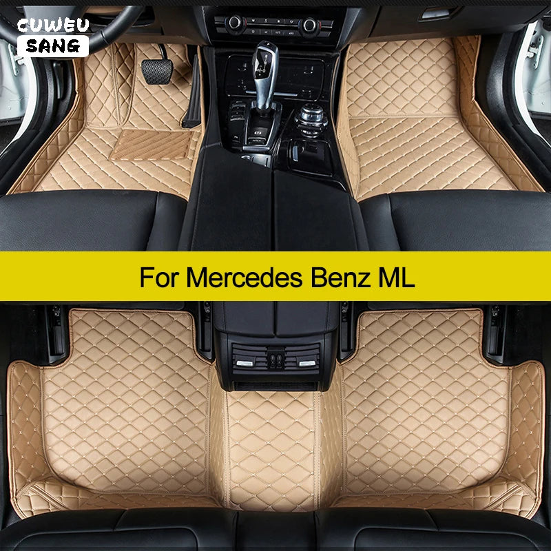 CUWEUSANG Custom Car Floor Mats For Mercedes Benz ML W164 W166 Auto Carpets Foot Coche Acc | AUTOKITSHOP