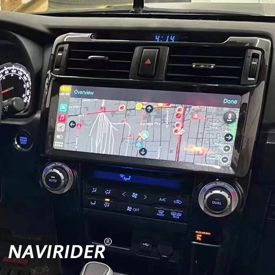 12.3"Car GPS Navigation HeadUnit Multimedia Player Navirider Android 14 For Toyota 4 Runne